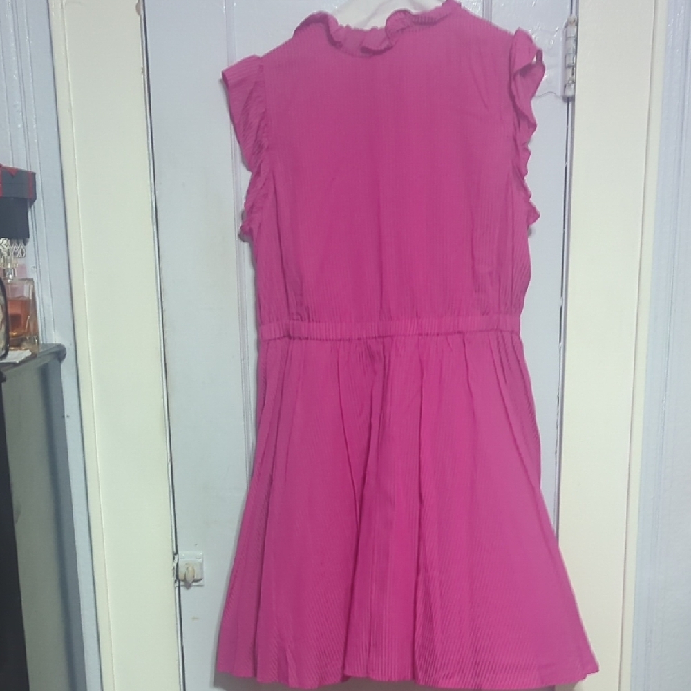 Pink Ruffled Spring Dress - Picture 4 of 4